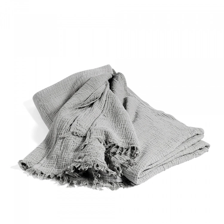 Hay Crinkle Bedspread - Cool Grey 3 Hay Crinkle Bedspread - Cool Grey