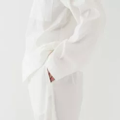Tekla Poplin Pyjamas Pants Alabaster White -Plädar & prydnadskuddar affär 10712805r 3