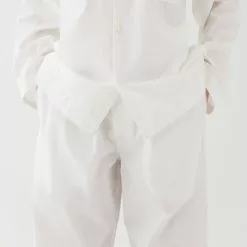 Tekla Poplin Pyjamas Pants Alabaster White -Plädar & prydnadskuddar affär 10712805r 4