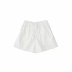 Tekla Poplin Pyjamas Shorts Alabaster White