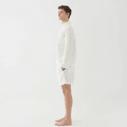 Tekla Poplin Pyjamas Shorts Alabaster White -Plädar & prydnadskuddar affär 10712816r 10