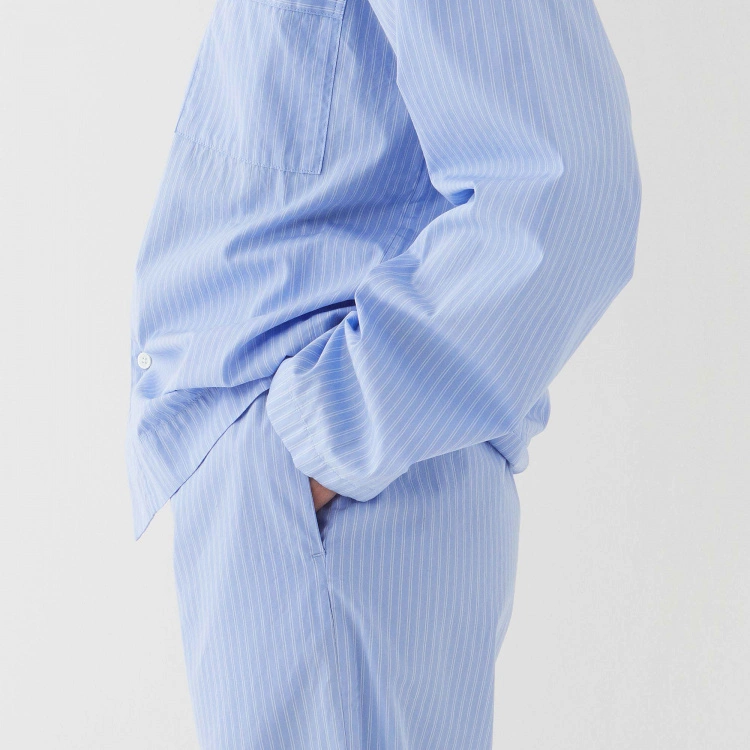 Tekla Poplin Pyjamas Pants Blue Pin Stripes 7 Tekla Poplin Pyjamas Pants Blue Pin Stripes - Bild 5