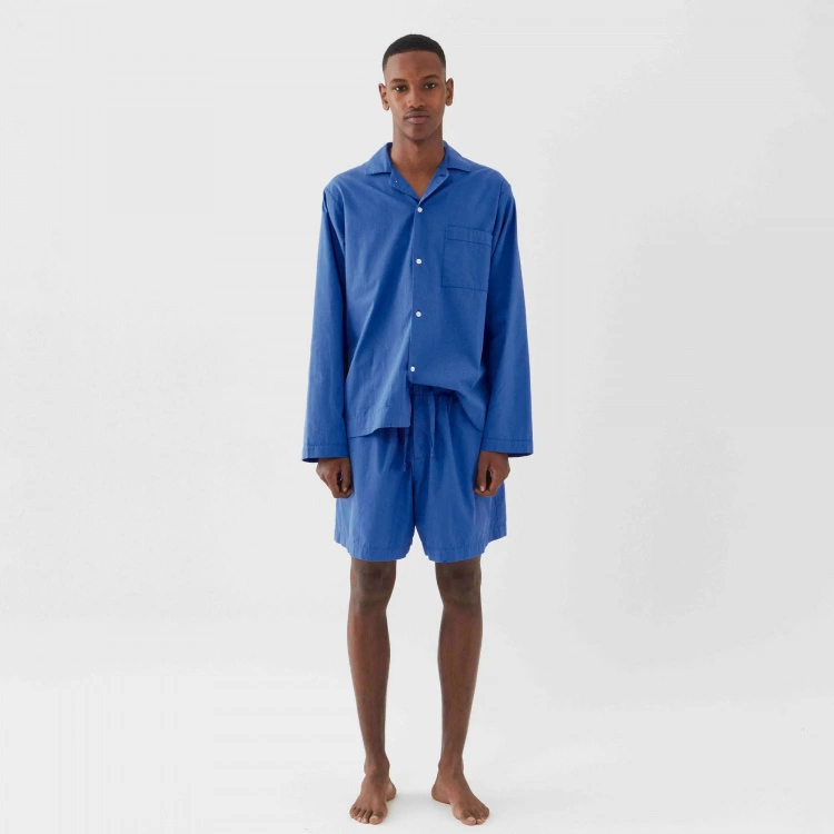 Tekla Poplin Pyjamas Shorts Royal Blue 8 Tekla Poplin Pyjamas Shorts Royal Blue - Bild 6