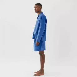 Tekla Poplin Pyjamas Shorts Royal Blue 19 Tekla Poplin Pyjamas Shorts Royal Blue -Plädar & prydnadskuddar affär 10712832r 7