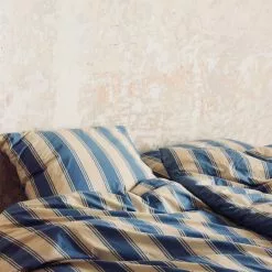 Tekla Percale Duvet Cover Blue Mattress Stripes -Plädar & prydnadskuddar affär 10712912r 4