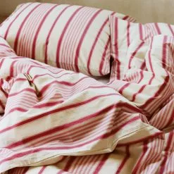 Tekla Percale Duvet Cover Pink Mattress Stripes 12 Tekla Percale Duvet Cover Pink Mattress Stripes -Plädar & prydnadskuddar affär 10712915r 4