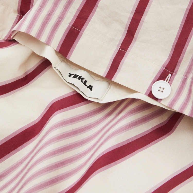 Tekla Percale Duvet Cover Pink Mattress Stripes 8 Tekla Percale Duvet Cover Pink Mattress Stripes - Bild 6
