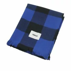 Tekla Merino Wool Blue Gingham