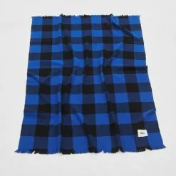 Tekla Merino Wool Blue Gingham -Plädar & prydnadskuddar affär 10715407 4