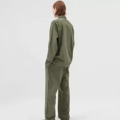 Tekla Poplin Pyjamas Pants Willow -Plädar & prydnadskuddar affär 10715435r 4