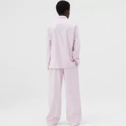 Tekla Flannel Pyjamas Shirt Lilac -Plädar & prydnadskuddar affär 10715458r 4