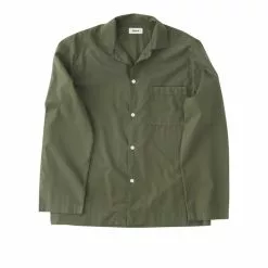 Tekla Poplin Pyjamas Shirt Willow