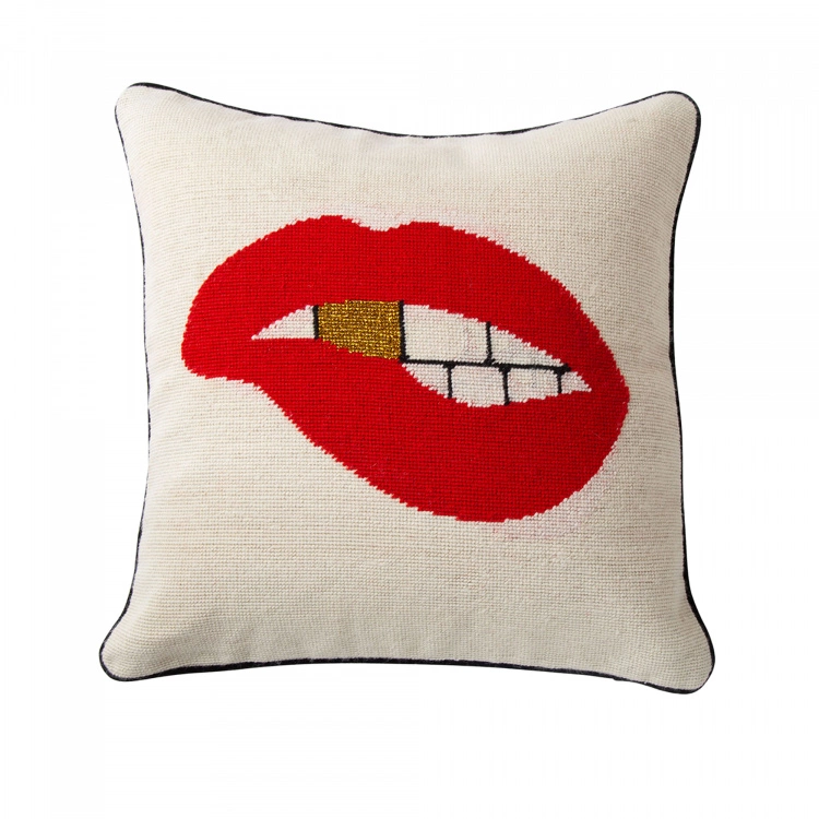 Jonathan Adler Lips Bitten Pillow 3 Jonathan Adler Lips Bitten Pillow