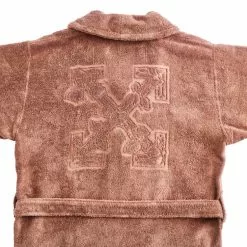 Off-White Arrow Leaves Bathrobe - Camel Peacock -Plädar & prydnadskuddar affär 10717033r 3