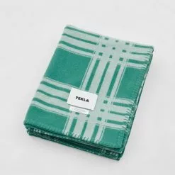 Tekla Le Corbusier Blanket - Vert Anglais/Blanc -Plädar & prydnadskuddar affär 10722064 8